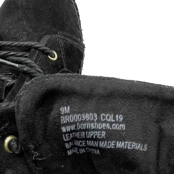 Born Black Suede Drilles Espadrille Lace-Up Loafer Spring Preppy Women’s Size 9 - Picture 7 of 16